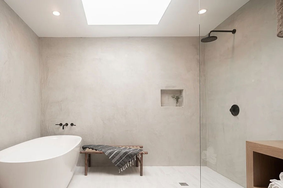 central skylight bathroom