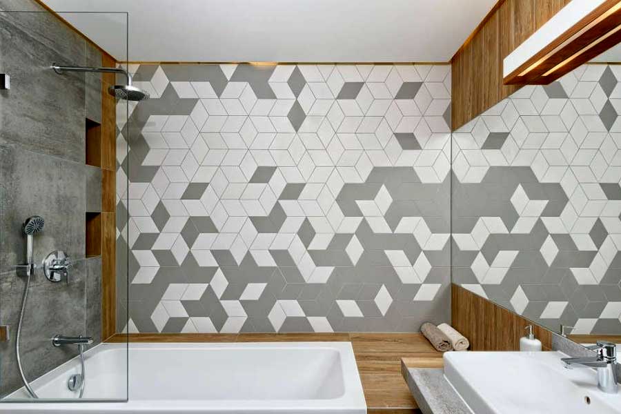 bathroom tile colour combinations