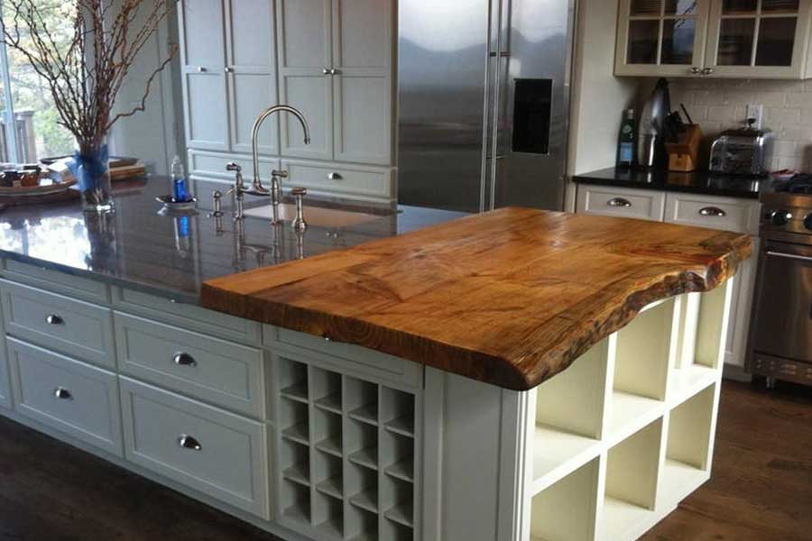 butcher's block kitchen island