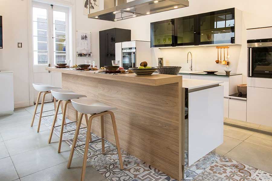 multi level kitchen island