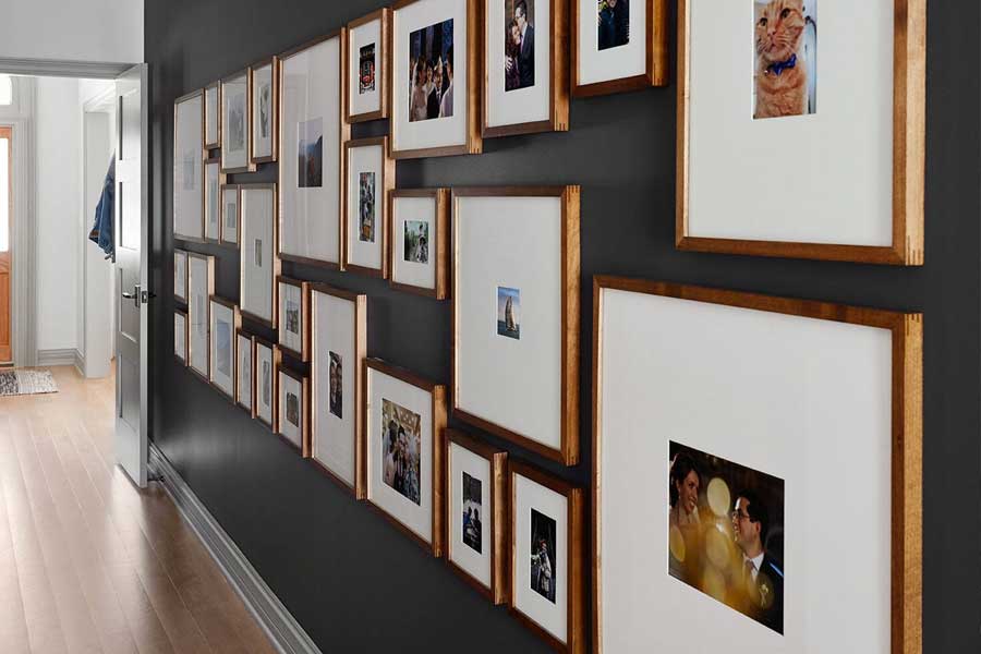 Hallway feature wall