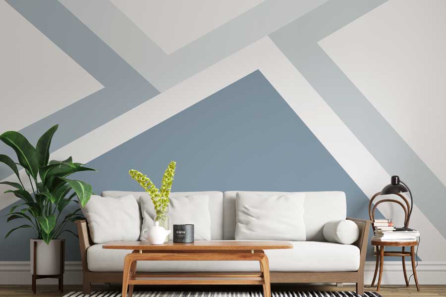 Painted feature wall