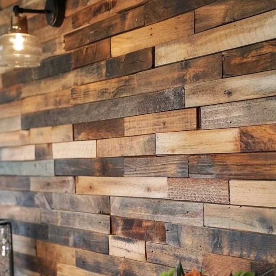wooden horizontal timber wall
