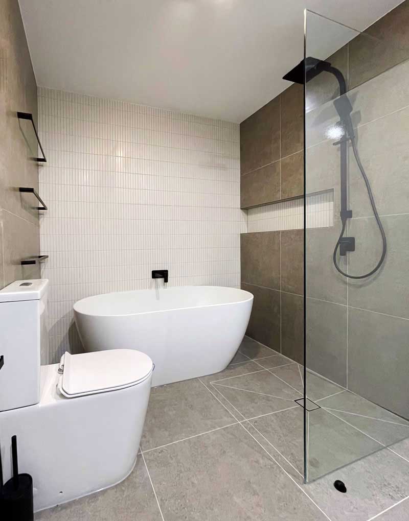 Bathroom renovation plumbing rough-in Melbourne